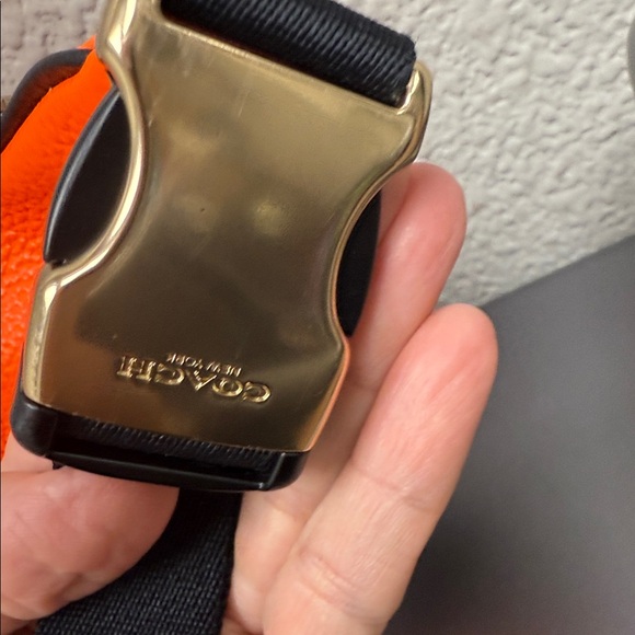 Coach Orange and Black Belt Bag - Picture 5 of 12